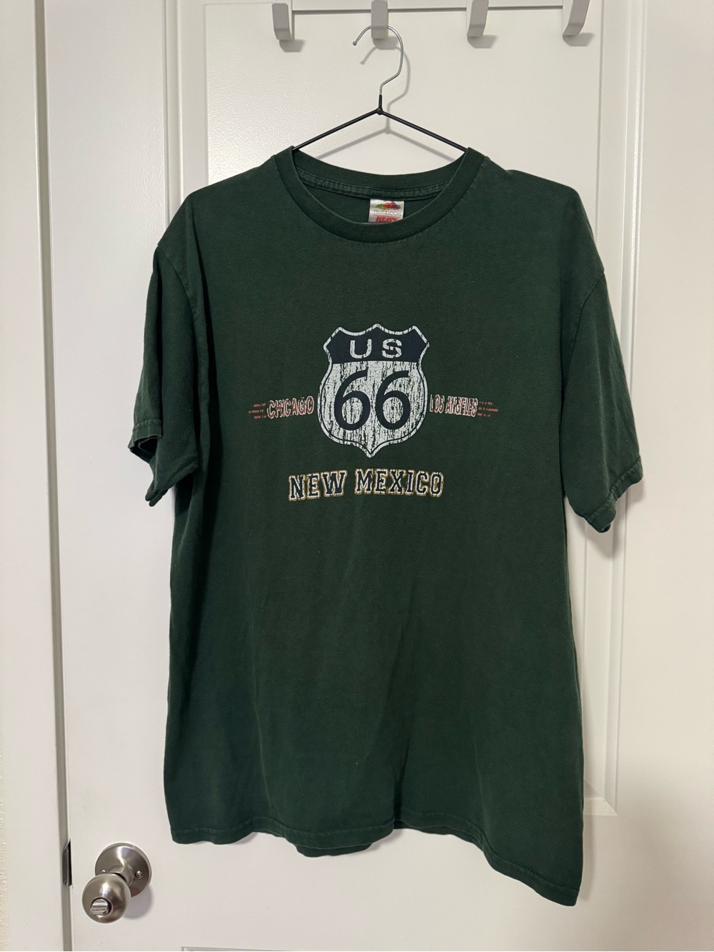 Fruit of the Loom Dark Green US 66 New Mexico Graphic Tee